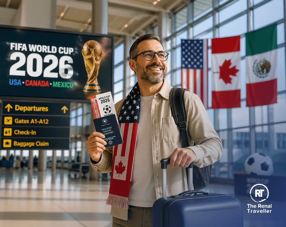 دليل السفر لمرضى غسيل الكلى خلال كأس العالم FIFA 2026: الولايات المتحدة، المكسيك وكندا
