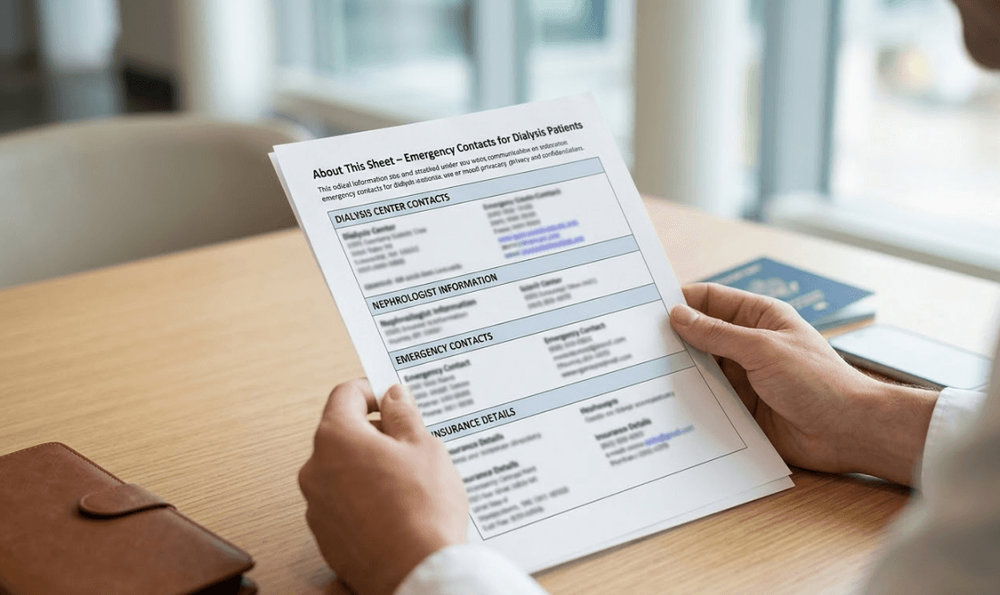 Emergency Contact Sheet